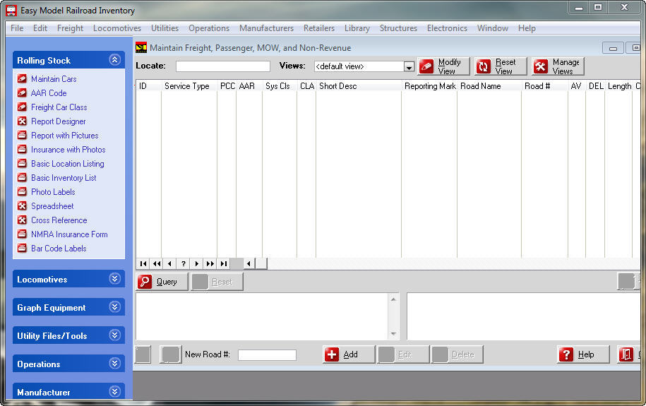 Easy Model Railroad Inventory download