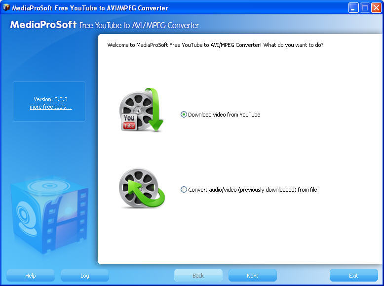 MediaProSoft Free YouTube to AVI MPEG Converter download